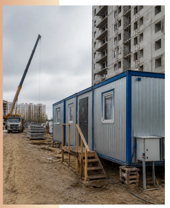 Аренда строительных вагончиков для рабочих в Якутске